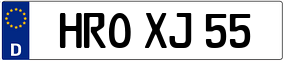 Trailer License Plate